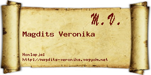 Magdits Veronika névjegykártya